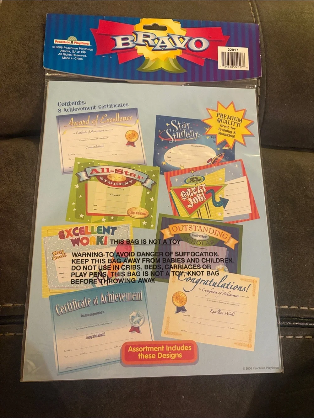 🔥5 FOR $25🔥 Award of Excellence Certificates - Pack of 8